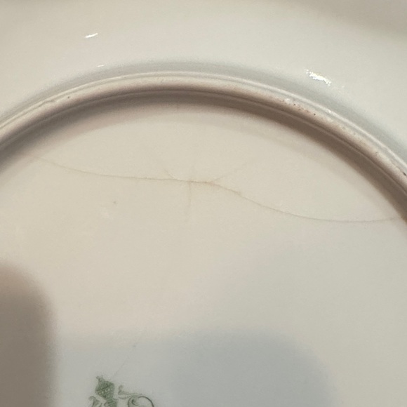 Vintage Floral Pink and White 8” Plate - Bavarian Porcelain - Picture 4 of 14